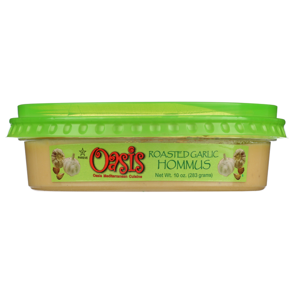 Oasis Mediterranean Cuisine Hommus Roasted Garlic  DestGlow