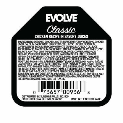 EVOLVE Classic Crafted Meals Chicken Recipe, Wet Cat Food