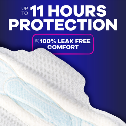 Always Maxi Overnight Pads with Wings, Size 4