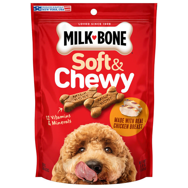 Milk-Bone Soft and Chewy Dog Treats, Chicken Recipe With Chicken Breast  DestGlow