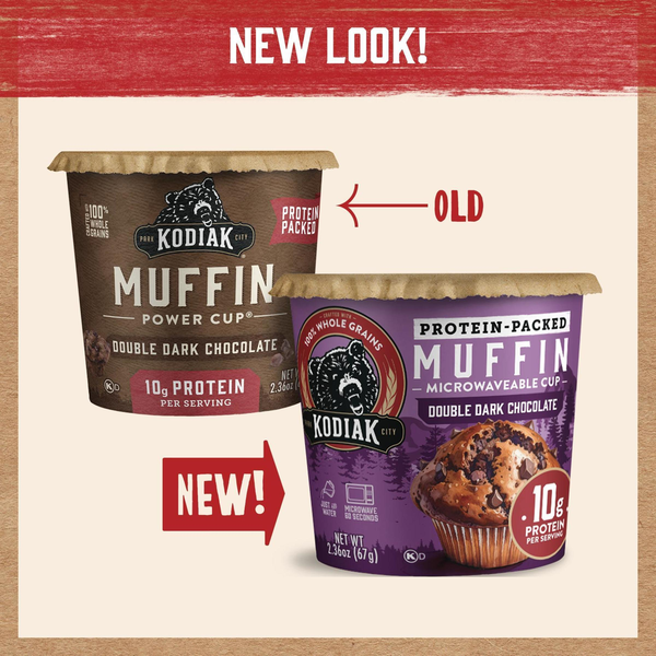 Kodiak Double Dark Chocolate Minute Muffin in a Cup  DestGlow