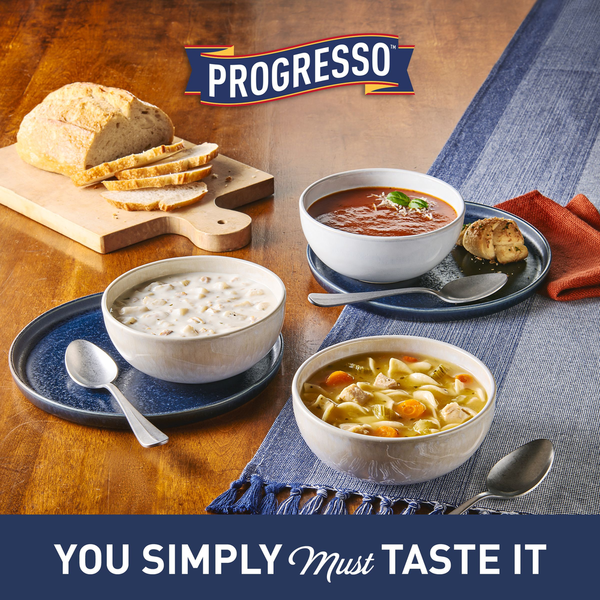 Progresso Rich &amp; Hearty, Creamy Roasted Chicken Wild Rice Canned Soup, Gluten Free