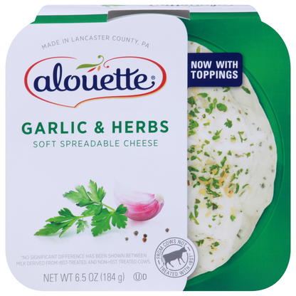 Alouette Spreadable Cheese, Soft, Garlic &amp; Herbs