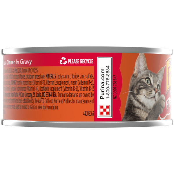 Purina Friskies Gravy Wet Cat Food, Prime Filets Chicken &amp; Tuna Dinner in Gravy