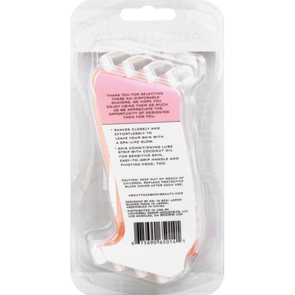 About Body Spa Shave, 3-Blade, Sensitive