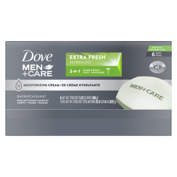 Dove 3 In 1 Cleanser For Body Face And Shaving Extra Fresh