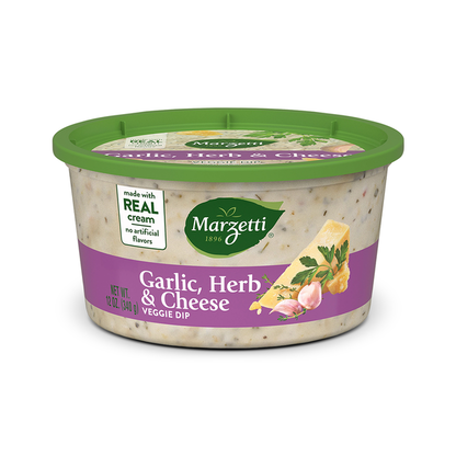 Marzetti Garlic, Herb &amp; Cheese Veggie Dip, 12 fl. oz. Tub