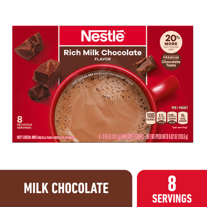 Nestle Hot Cocoa Rich Milk Chocolate Flavored Mix Powder