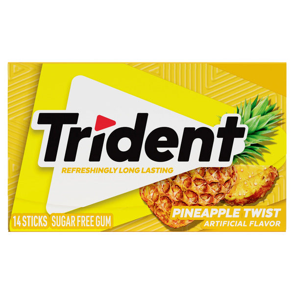 Trident Pineapple Twist Sugar Free Gum  DestGlow