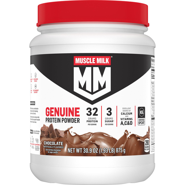 MUSCLE MILK Chocolate Powder Beverage Mix  DestGlow