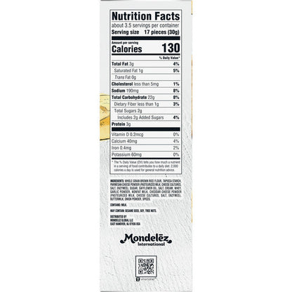 GOOD THINS Parmesan &amp; Garlic Rice &amp; Cheese Snacks Gluten Free Crackers, Snack Crackers