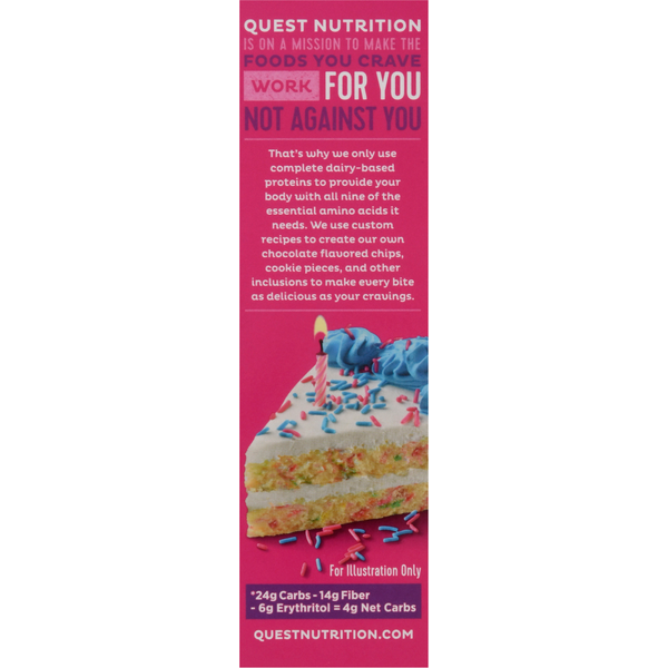 Quest Protein Bar, Birthday Cake Flavor  DestGlow