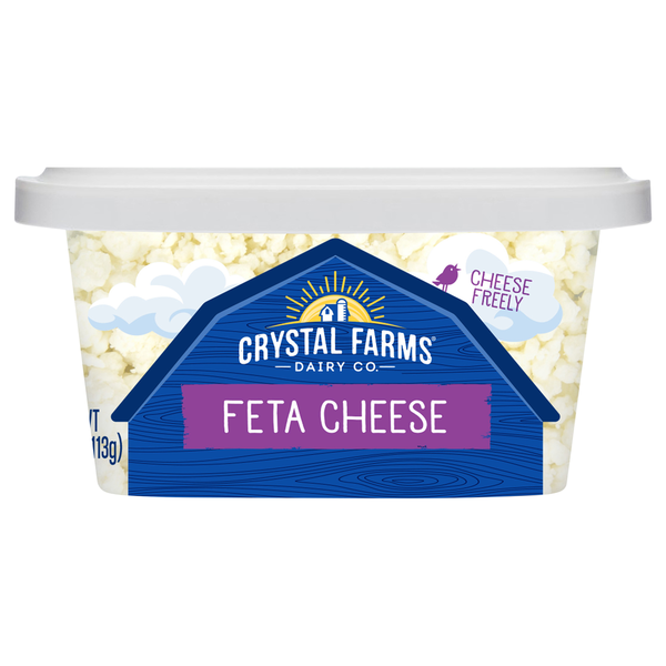 Crystal Farms Cheese, Feta, Crumbled  DestGlow