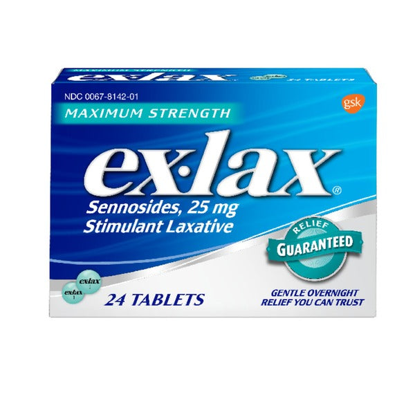 GSK ex-lax Maximum Strength Stimulant Laxative Pills