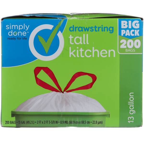 Simply Done Tall Drawstring Kitchen Bags  DestGlow