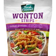 Fresh Gourmet Wonton Strips, Garlic Ginger️  DestGlow