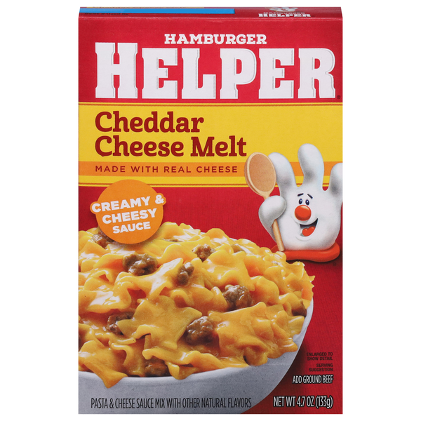 Hamburger Helper Pasta &amp; Sauce Mix, Cheddar Cheese Melt