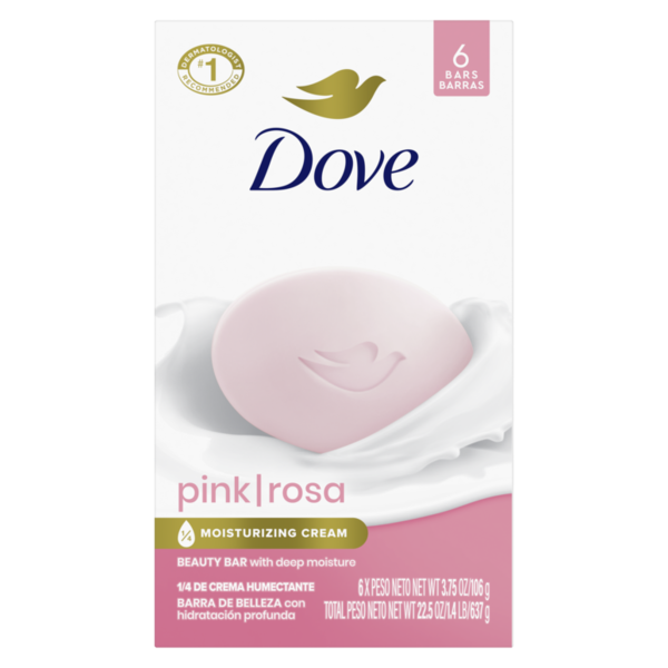 Dove Beauty Bar Soap Pink Rosa  DestGlow