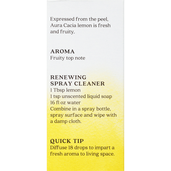 Aura Cacia Pure Essential Oil, Lemon, Renewing  DestGlow