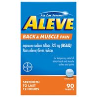 Aleve Back &amp; Muscle Pain, 220 mg, Tablets️  DestGlow