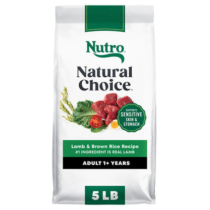 NUTRO Natural Choice Adult Dry Dog Food, Lamb and Brown Rice Recipe, 5 lbs.