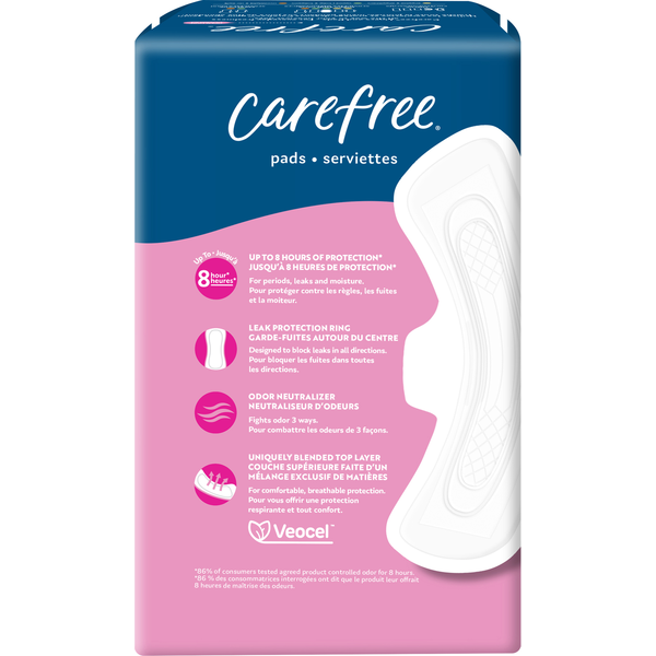 Carefree Pads, with Wings, Ultra Thin, Super Long