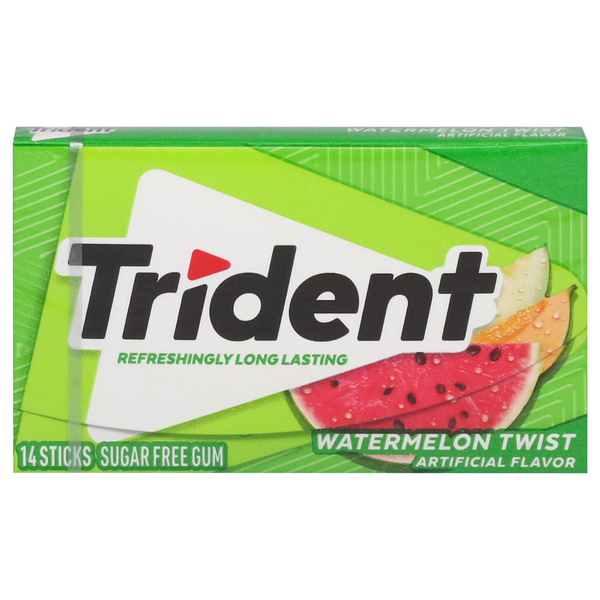 Trident Gum, Sugar Free, Watermelon Twist  DestGlow