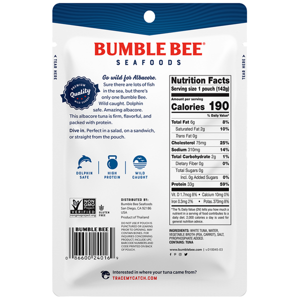 Bumble Bee Wild Caught Albacore Tuna in Water  DestGlow