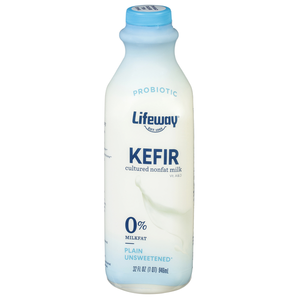 Lifeway Nonfat Kefir, Plain, Unsweetened  DestGlow