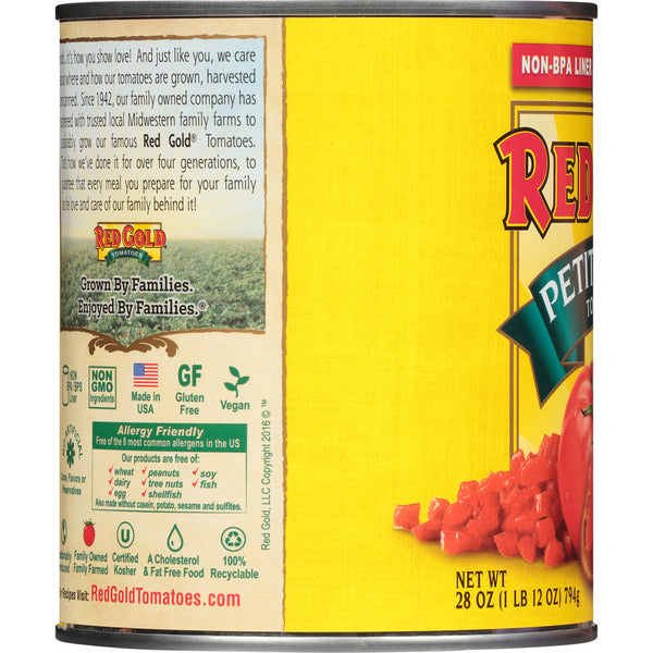 Red Gold Petite Diced Tomatoes  DestGlow