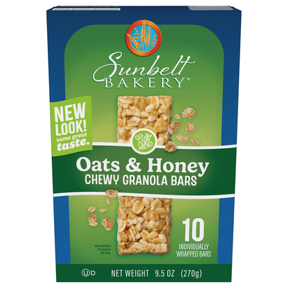 Sunbelt Bakery Oats &amp; Honey Chewy Granola Bars