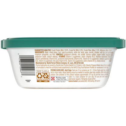 Purina Beneful High Protein Wet Dog Food With Gravy, Prepared Meals Savory Rice &amp; Lamb Stew  DestGlow