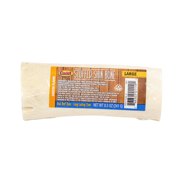 Cadet 5" to 6" Stuffed Shin Bone Cheese Dog Treats  DestGlow