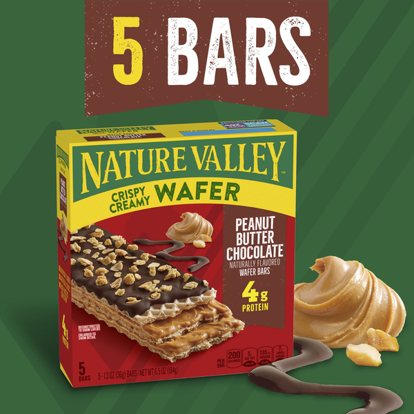 Nature Valley Peanut Butter Chocolate Crispy Creamy Wafer Bars  DestGlow
