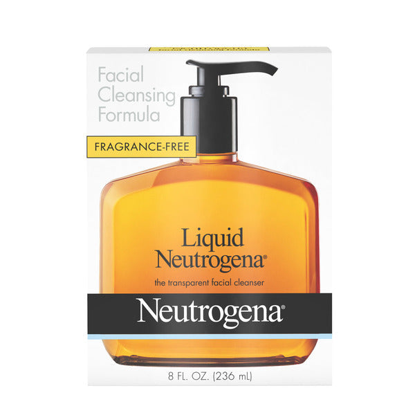 Neutrogena Liquid Fragrance-Free Mild Gentle Face Cleanser, 8 fl. oz  DestGlow