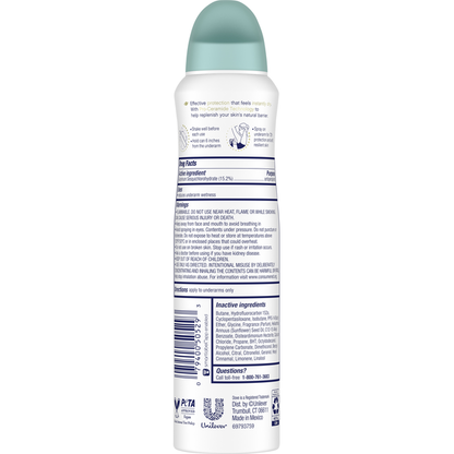 Dove Antiperspirant Deodorant, Advanced Care, Coconut Water &amp; Lime, Dry Spray