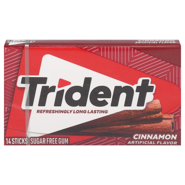 Trident Gum, Sugar Free, Cinnamon  DestGlow