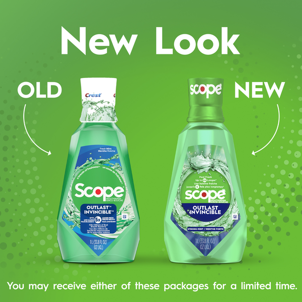 Crest Outlast Mouthwash Fresh Mint Value Twin Pack  DestGlow
