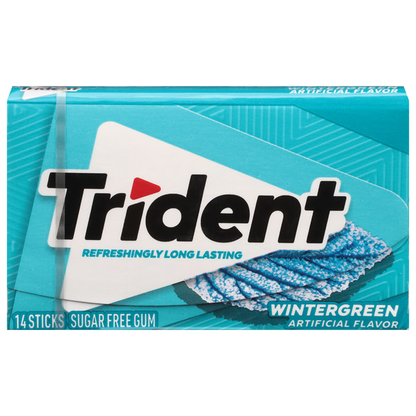 Trident Sugar Free Wintergreen Gum  DestGlow