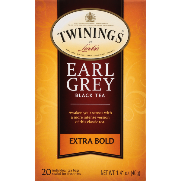 Twinings Earl Grey Extra Bold Black Tea Bags  DestGlow