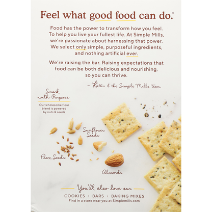 Simple Mills  Almond Flour Crackers, Cracked Black Pepper