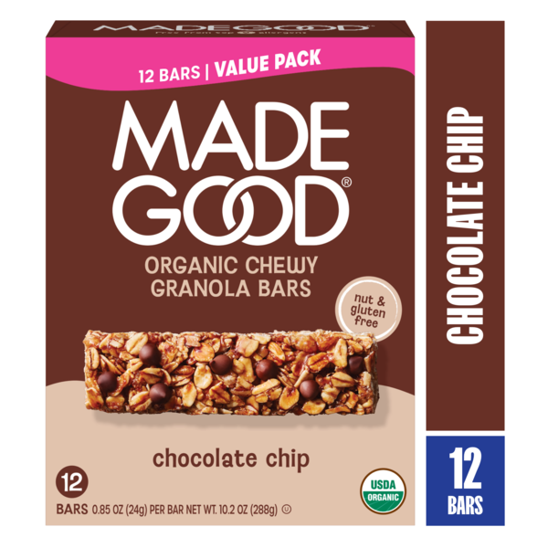 MadeGood Chocolate Chip Granola Bars  DestGlow