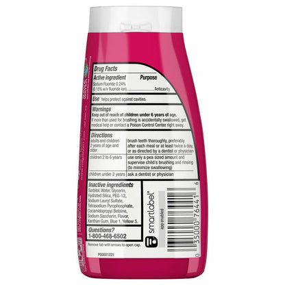 Colgate Anticavity Kids Toothpaste with Fluoride, Watermelon Burst