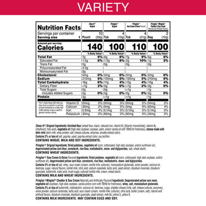 Cheez-It Variety Pack Snacks, Grab and Go, 20 Count  DestGlow