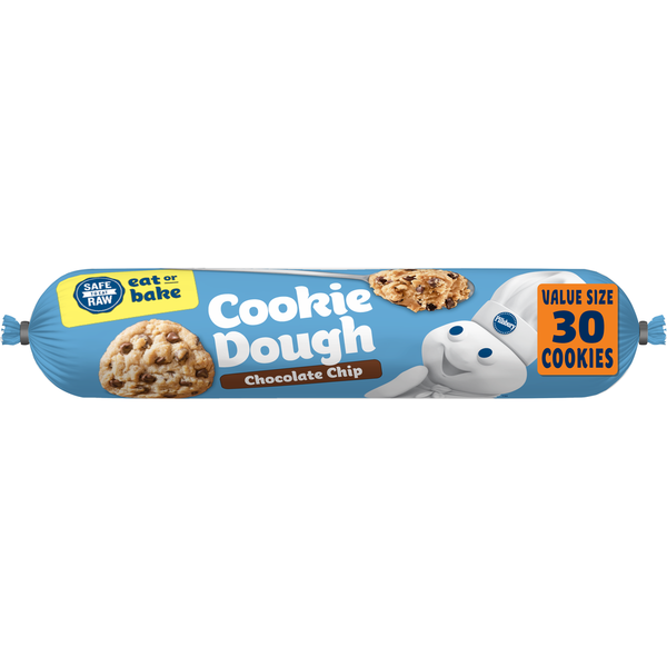 Pillsbury Ready to Bake Chocolate Chip Value Size Cookie Dough  DestGlow