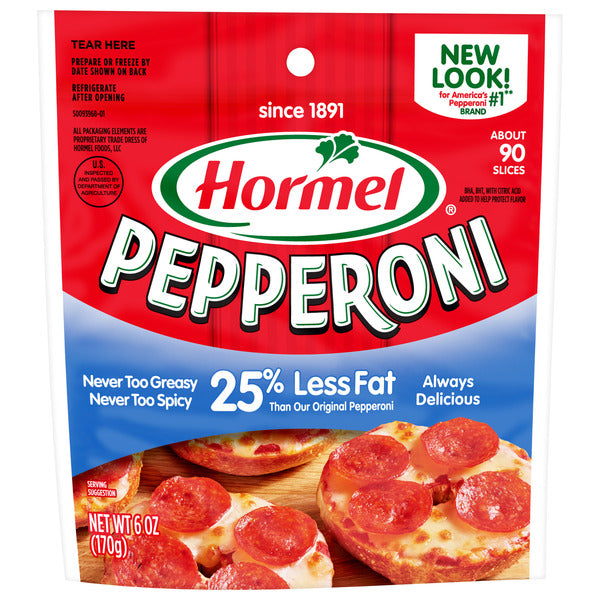 HORMEL Pepperoni 25% Less Fat, 6 OZ  DestGlow