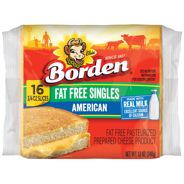 Borden Fat Free Singles, American  DestGlow