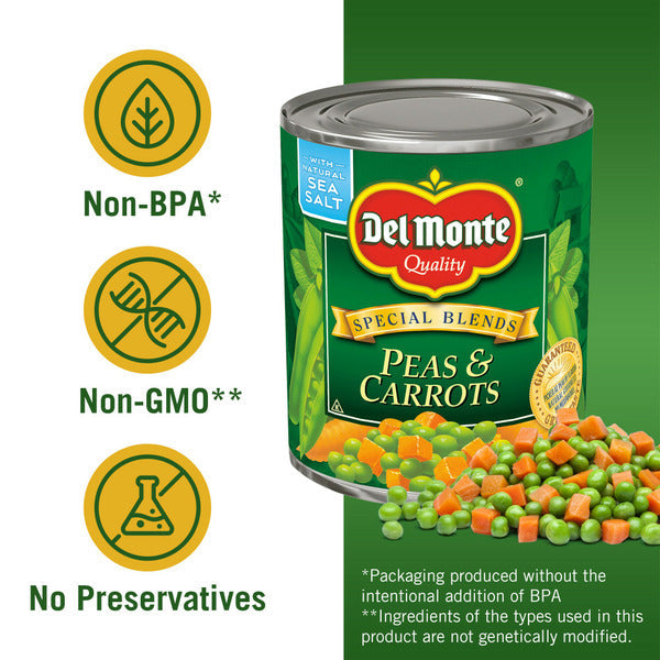 Del Monte SPECIAL BLENDS Peas &amp; Carrots, Canned Vegetables  DestGlow