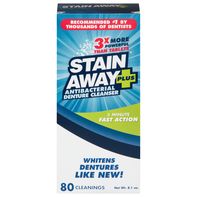 Stain Away Plus Denture Cleanser, Antibacterial️
