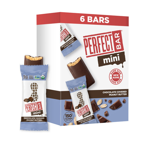 Perfect Bar Mini Chocolate Covered Peanut Butter Protein Bar, Gluten-Free  DestGlow